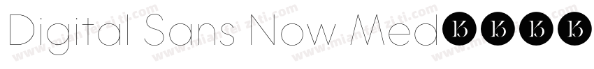 Digital Sans Now Med字体转换